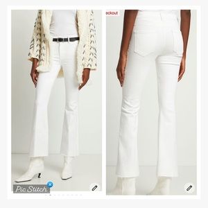MOTHER White Flare Jeans